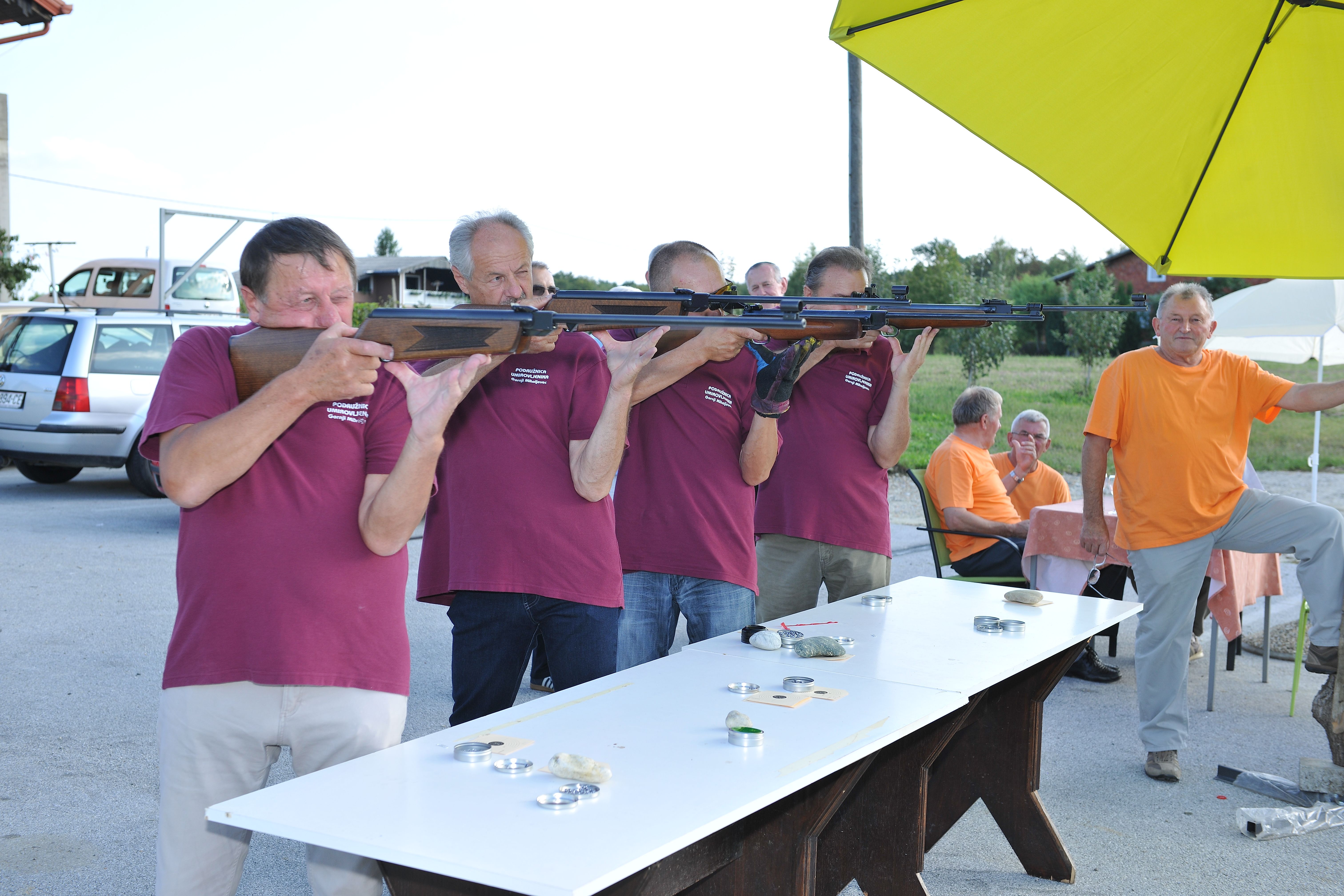 Senior's having a shooting tournament.